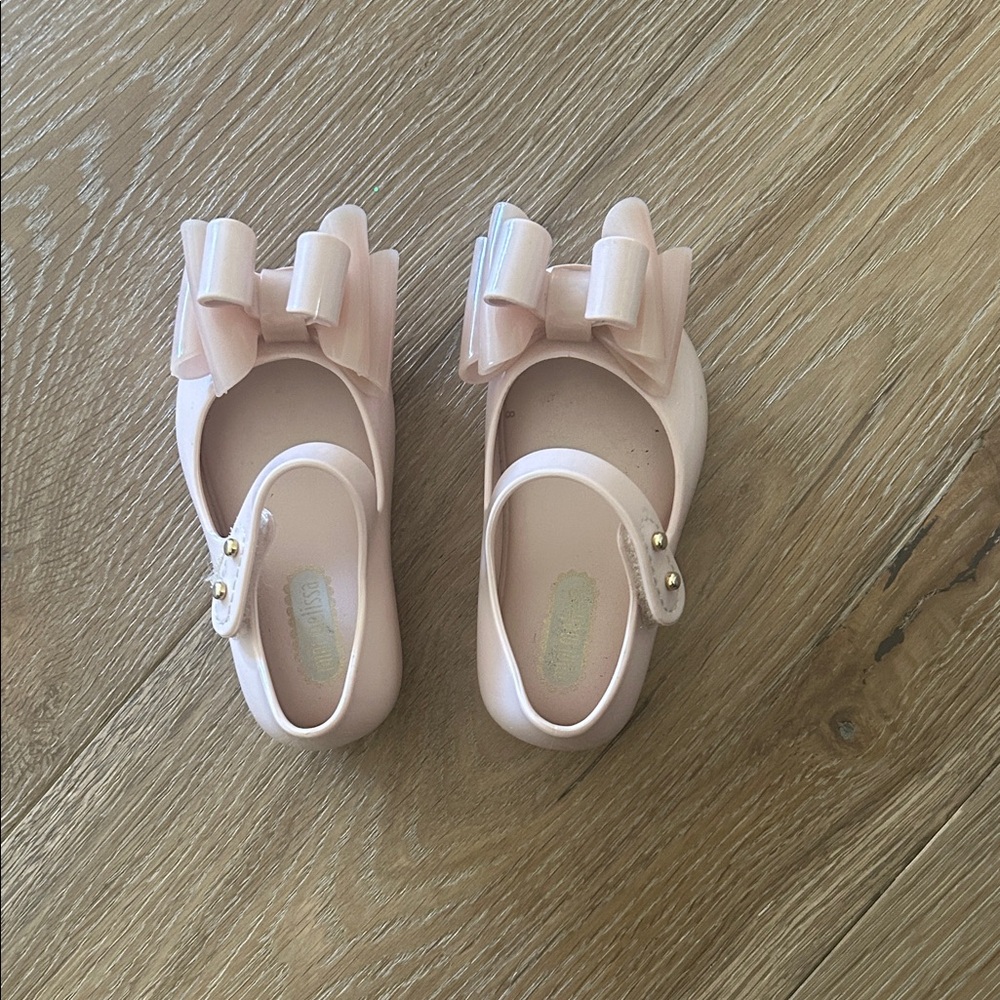 Kids Pink Bow Shoes